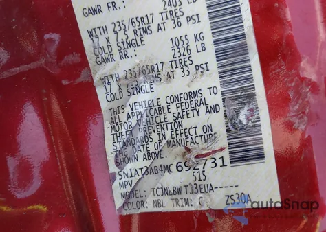 2021 Nissan Rogue S Intelligent Awd from USA, damaged, VIN 5N1AT3AB4MC692731